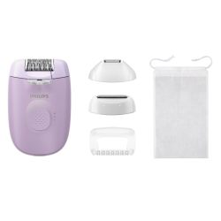 Philips 飞利浦脱毛器系列 4000 身体和比基尼区有线脱毛器,女士剃须和修剪脱毛器,型号 BRE257/00