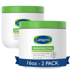 Cetaphil 深层保湿面霜 干敏肌专用 48小时长效补水 无香型 453g*2