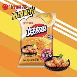 好丽友 好友趣 薯片 超值嗨享装 加勒比烤翅味 125g 量大实惠