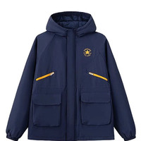 匡威 儿童青少年户外防风防泼水 小软壳登山服加厚连帽外套 多色可选