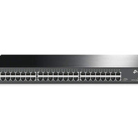 TP-LINK 48口千兆非网管交换机机架式无风扇金属款