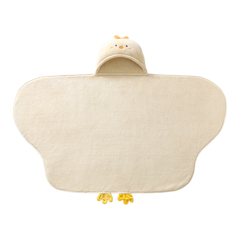 贝肽斯 小兔温蒂 10A抗菌双面珊瑚绒 125x70cm 婴儿浴巾