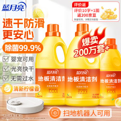 蓝月亮 地板清洁剂2kg*2+600g 地板清洗剂 瓷砖拖地清洁剂强力去污除菌