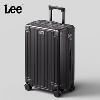 旅行收纳：Lee 带杯架多功能行李箱拉杆箱旅行箱密码箱子曜石黑20英寸