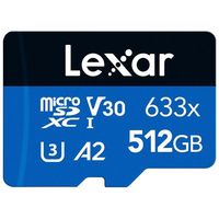 百亿补贴：雷克沙 512G内存卡TF卡手机监控行车记录仪存储卡MicroSD卡 633x