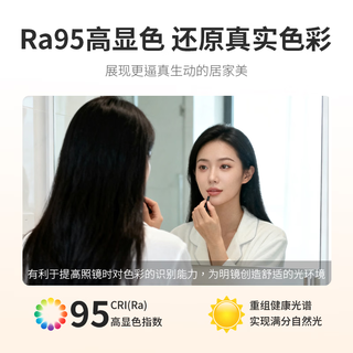 德力西 LED镜前灯 Ra95高显指 12W暖白光 长59cm