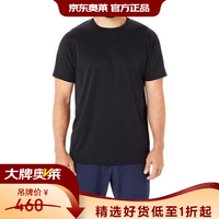 亚瑟士 男士春夏时尚百搭短袖T恤2031E507-001 黑色 M