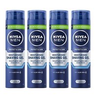 妮维雅 欧洲直邮Nivea妮维雅男士剃须泡沫啫喱200ml*4