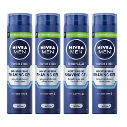 妮维雅 欧洲直邮Nivea妮维雅男士剃须泡沫啫喱200ml*4