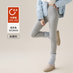 FOURDATRY 大码加绒打底裤女外穿2026秋冬款羊羔绒加厚保暖裤特厚小脚裤Y