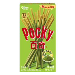 格力高 百奇系列全新升级涂层饼干儿童小零食下午茶合集办公室小吃 抹茶味50g