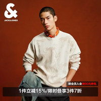 杰克琼斯 杰克·琼斯（JACK&JONES） 杰克琼斯男装毛衣马年新年款经典衣身暗纹圆领长袖毛针织衫上衣