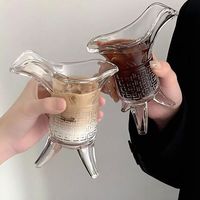 百亿补贴：青苹果 玻璃樽酒杯秦始皇茶杯杯子爵杯古代帝王三足杯创意酒杯玻璃杯