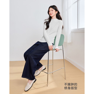IEF爱依服 DNA系列 半高领针织衫 黑色 S