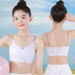 贴心熊 女童内衣发育期小学生女孩吊带小背心内穿大童儿童抹胸少女文胸夏