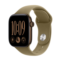 Apple Watch Series 12 eSIM版 42mm深古铜色铝金属表壳橄榄色运动型表带S/M智能手表