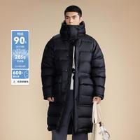 new balance Grey系列 长款连帽羽绒服 AMJ45024