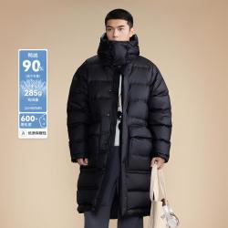 new balance Grey系列 长款连帽羽绒服 AMJ45024