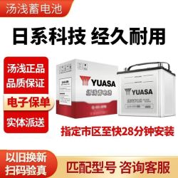 汤浅 蓄电池 12V汽车系免维护市区上门安装