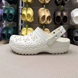 crocs 米白色男女情侣夏季拖鞋沙滩凉鞋洞洞鞋210927-0WV