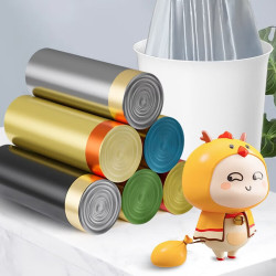 宫沁家用垃圾袋抽绳手提 4卷60只