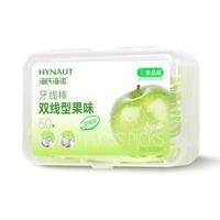 海氏海诺 牙线棒双线果味剔牙超细食品级家用便携家庭装牙线一次性