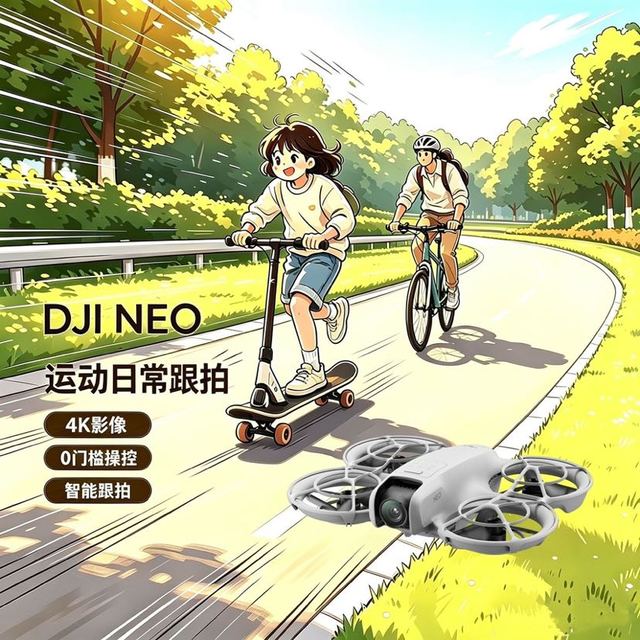 大疆 Neo 跟拍无人机送礼亲子玩具MINI型入门级遥控飞行相机