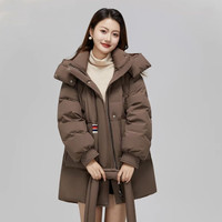 雪中飞 女士加厚保暖长款羽绒服