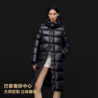 高梵 黑金鹅绒服6.0先锋8格 长款加厚 铂金1号 M 女士羽绒服