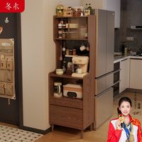 百亿补贴：冬木 实木餐边柜咖啡柜小户型餐厅储物柜酒柜