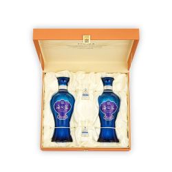 洋河 蓝色经典2018版海之蓝礼盒52度480ml*2瓶礼盒装正品送礼宴请