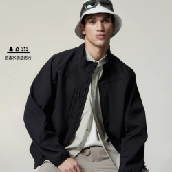 杰克琼斯 AIZAWA联名 男装保暖棉服外套