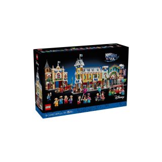 亲子时光：LEGO乐高迪士尼系列43302迪士尼乐园大街街景拼搭积木玩具礼物