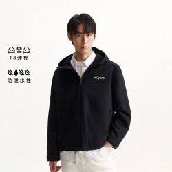 杰克琼斯 BSQ联名 男子抽绳连帽长袖外套