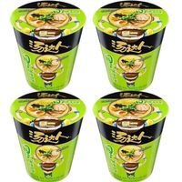 百亿补贴：统一 汤达人方便面4杯装 日式豚骨海鲜拉面混合即食宿舍速食面夜宵