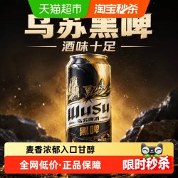 乌苏啤酒 黑啤 500ml*3听