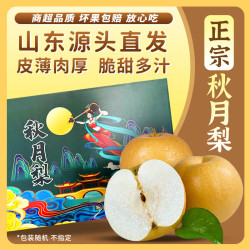 东鲜丰山东秋月梨 中秋礼盒送礼 新鲜水果脆甜冰糖梨子 当季水果 5斤普通装净重4.5斤 源头直采