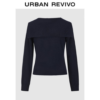 URBAN REVIVO UYL950196 飘带短款针织衫 2025秋季