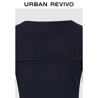 URBAN REVIVO UYL950196 飘带短款针织衫 2025秋季