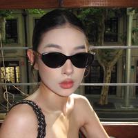 海边度假：欧美猫眼墨镜女款2026偏光网红高级感百搭时尚复古太阳镜防紫外线