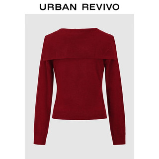 URBAN REVIVO UYL950196 飘带短款针织衫