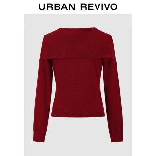 URBAN REVIVO UYL950196 飘带短款针织衫