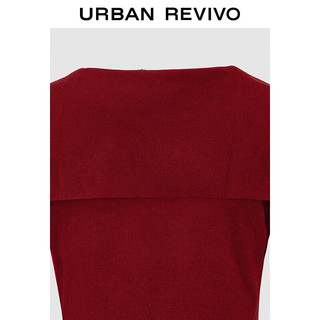 URBAN REVIVO UYL950196 飘带短款针织衫