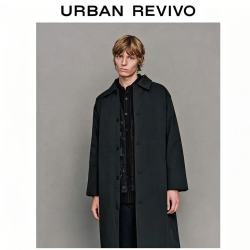 UR UR 2026冬季新款男装 休闲简约纯色翻领纽扣棉服 UMM160030+