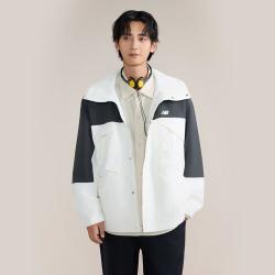 new balance NB官方正品男款秋冬简约连帽梭织外套AMJ43302