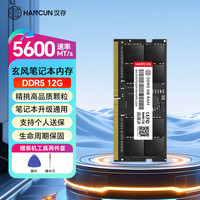 汉存 DDR5 5600MHz 12GB 笔记本内存条