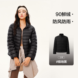 网易严选 轻薄蓄热连帽羽绒服
