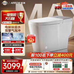 箭牌 AKE1207-P 双擎漩冲 305mm 智能坐便器
