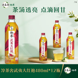 可口可乐 无糖 武夷大红袍 原味茶饮料 国风限定版 480ml*12瓶