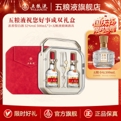 五粮液 第八代五粮液祝您好事成双礼盒 52度 500mL 2瓶